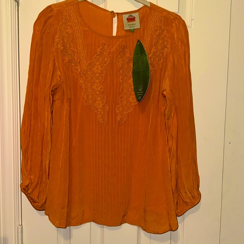 Orange Farm Rio Blouse Size Small